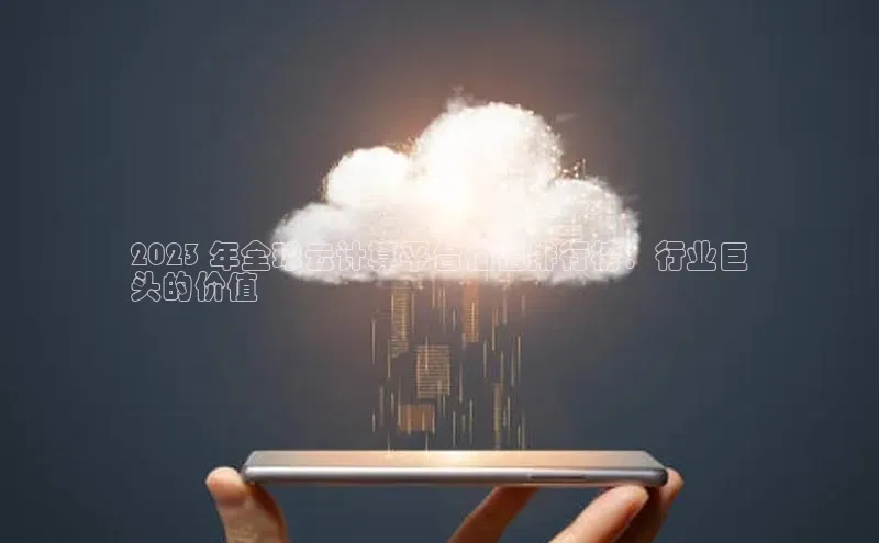 杏悦app官方网站入口下载安装诸葛科技2023 年全球云计算平台估值排行榜：行业巨
头的价值