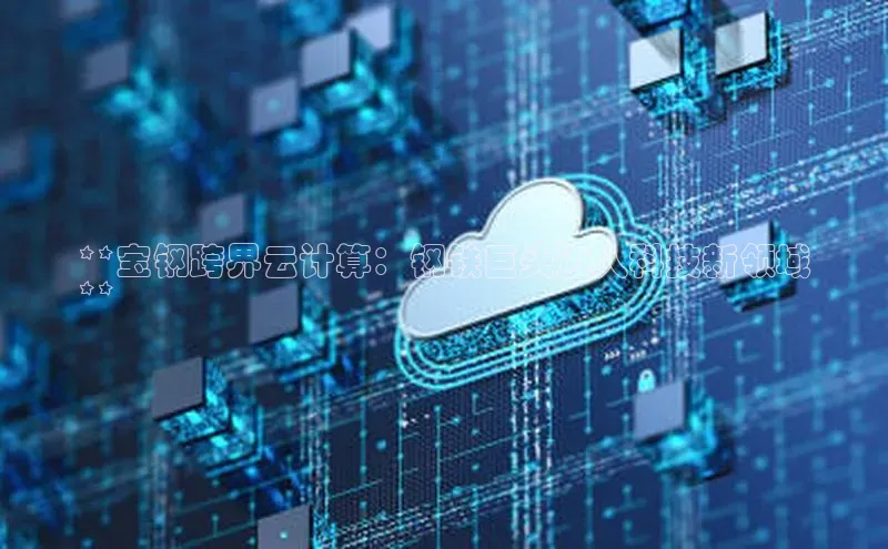 杏悦APP官方网站入口梯哥哥科技**宝钢跨界云计算：钢铁巨头迈入科技新领域
**
